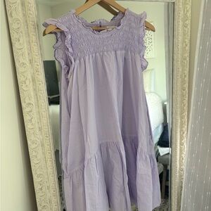&Merci Women’s Lilac Smocking Ruffle Dress